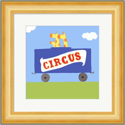 Framed Circus Train II Print