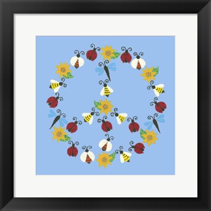 Framed Peace Collection VI Print