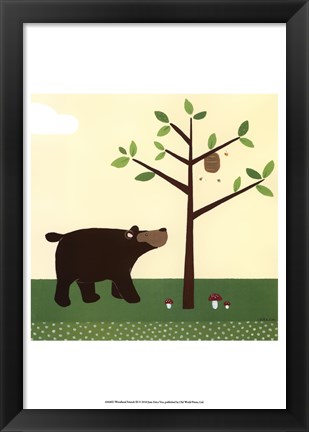 Framed Woodland Friends III Print