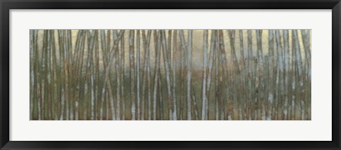 Framed Blue Birch Forest I Print