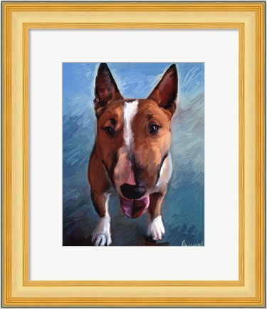 Framed Spike Bull Terrier Print
