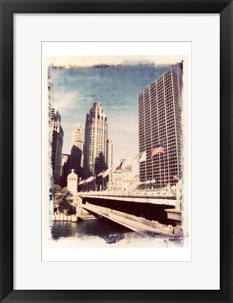 Framed Chicago Vintage I Print