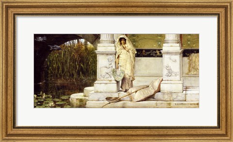 Framed Roman Fisher Girl, 1873 (oil on panel) Print