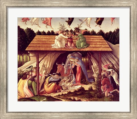 Framed Mystic Nativity, 1500 (detail 1) Print