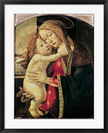Framed Virgin and Child, c.1500 Print