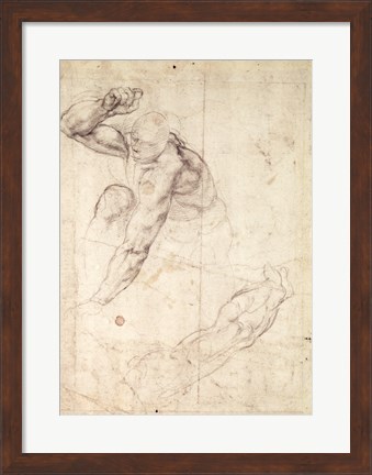 Framed Male figure study Print