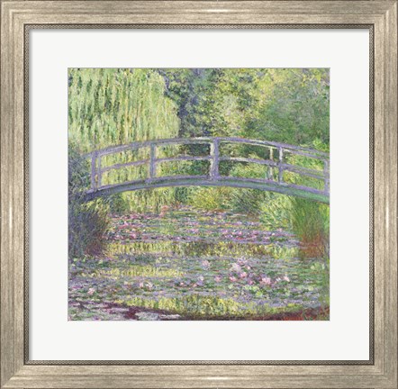 Framed Waterlily Pond: Green Harmony, 1899 Print