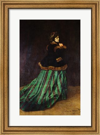 Framed Camille, or The Woman in the Green Dress, 1866 Print