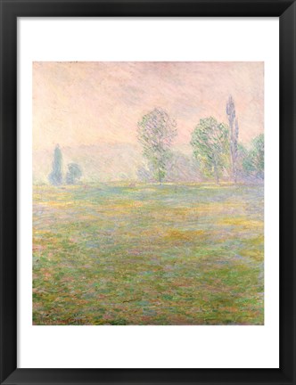 Framed Meadows in Giverny, 1888 Print