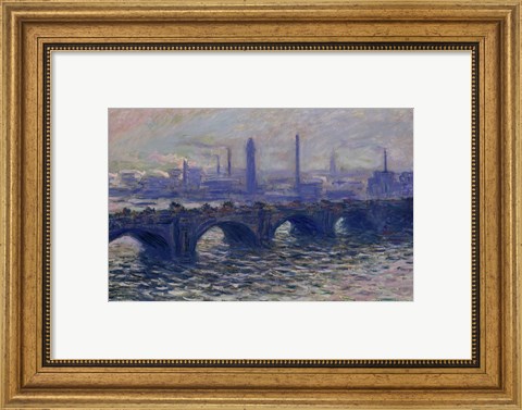 Framed Waterloo Bridge, 1902 Print