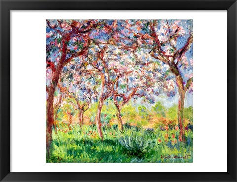 Framed Printemps a Giverny, 1903 Print