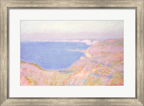 Framed On the Cliffs near Dieppe, Sunset, 1897 Print