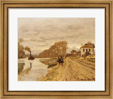 Framed Infantrymen of the Flanant Guard on the Water Print