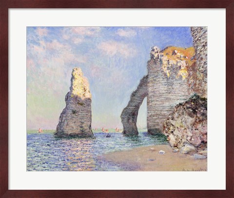 Framed Cliffs at Etretat, 1885 Print