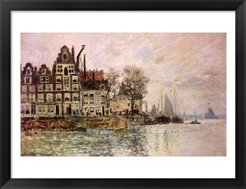Framed Port of Amsterdam Print