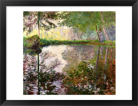 Framed Lake at Montgeron Print
