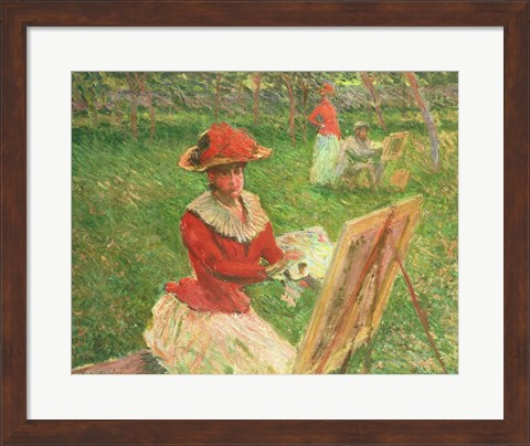 Framed Blanche Hoschede (1864-1947) Painting, 1892 Print