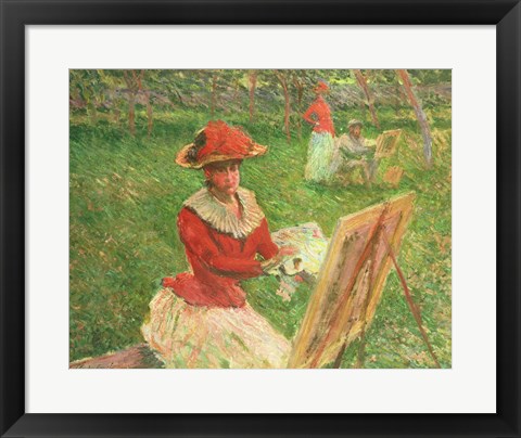 Framed Blanche Hoschede (1864-1947) Painting, 1892 Print
