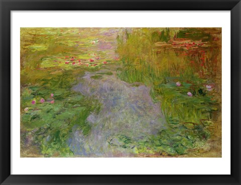 Framed Waterlilies, c.1919 Print