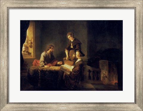 Framed Christ in the House of Martha and Mary Print