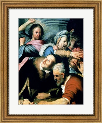 Framed Christ Driving the Moneychangers from the Temple, 1626 Print
