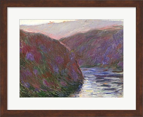 Framed Creuse Valley, Evening Effect, 1889 Print