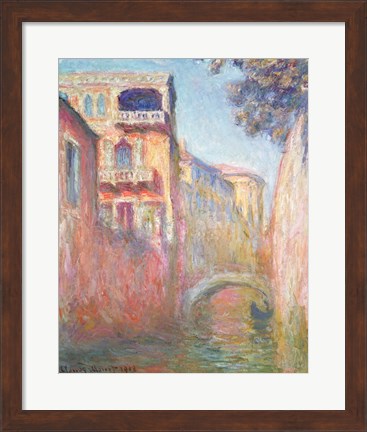Framed Venice - Rio de Santa Salute, 1908 Print