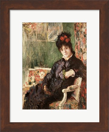 Framed Portrait de Madame Camille Monet Print