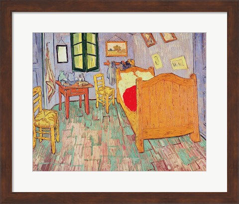 Framed Van Gogh&#39;s Bedroom at Arles, 1889 Print