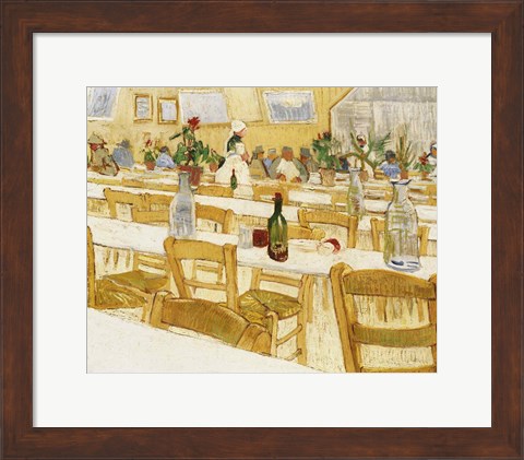 Framed Restaurant Interior, 1887-88 Print