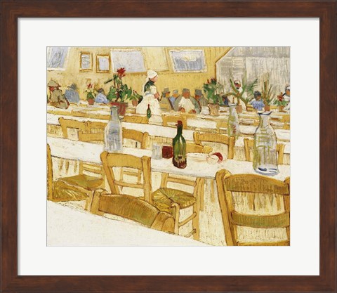 Framed Restaurant Interior, 1887-88 Print