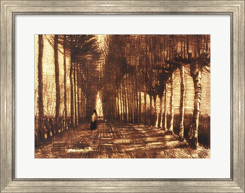 Framed Figure on a Road, 1884 Print