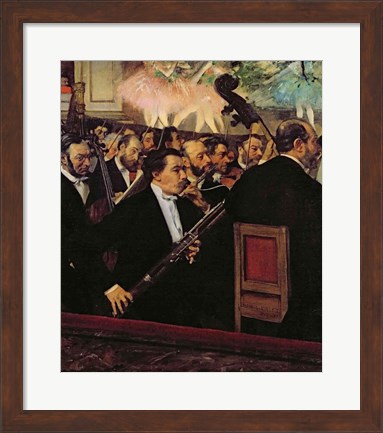 Framed Opera Orchestra, c.1870 Print