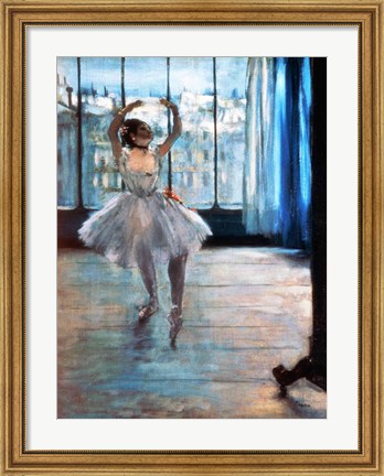 Framed Dancer in Front of a Window Print