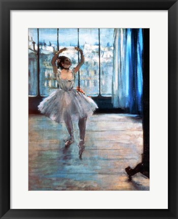 Framed Dancer in Front of a Window Print