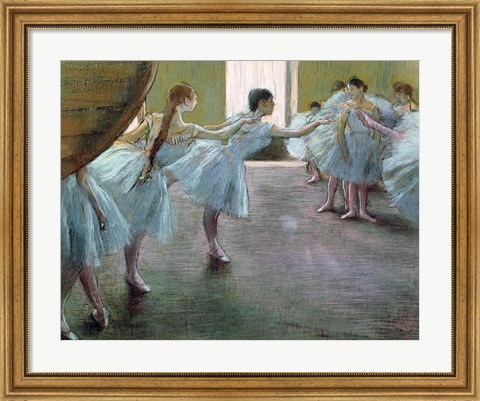Framed Dancers at Rehearsal Print