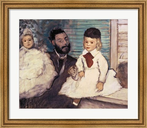Framed Comte Le Pic and his Sons Print