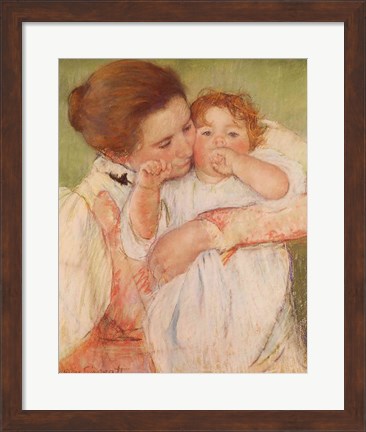Framed Mother and Child, 1897 Print