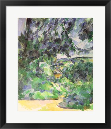 Framed Blue Landscape Print