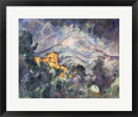 Framed Montagne Sainte-Victoire and the Black Chateau Print
