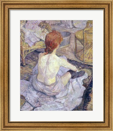 Framed Woman at her Toilet, 1896 Print