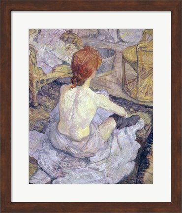 Framed Woman at her Toilet, 1896 Print