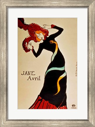 Framed Jane Avril Print