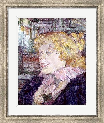 Framed English Girl from &#39;The Star&#39; at Le Havre, 1899 Print