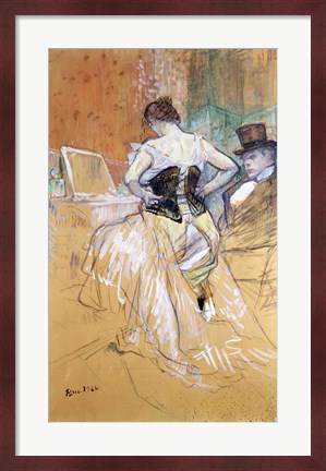 Framed Woman at her Toilet, study for &#39;Elles&#39;, c.1896 Print
