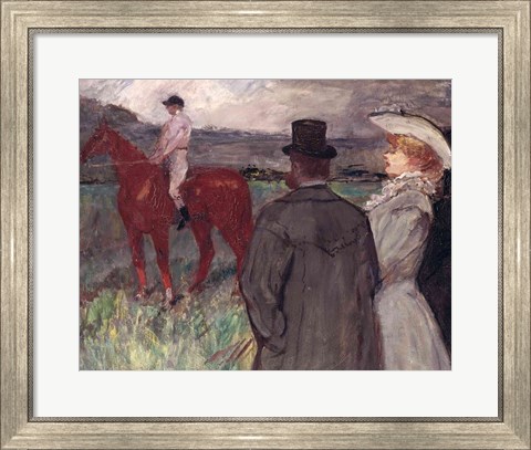 Framed At the Racecourse, 1899 Print