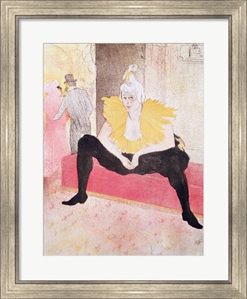 Framed Clowness Cha-U-Kao Seated, 1896 Print
