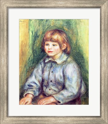 Framed Seated Portrait of Claude Renoir Print