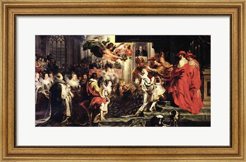Framed Coronation of Marie de Medici Print