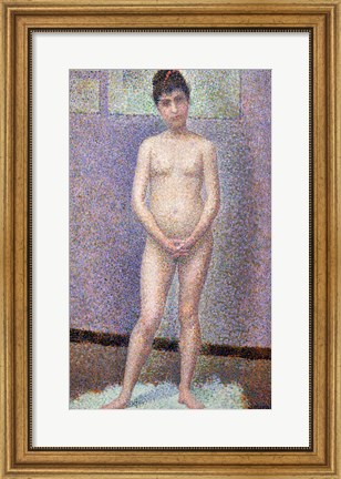 Framed Model from the Front, 1886-7 Print